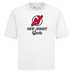 New Jersey Devils Levelwear Team Surge Luxe Signature Knit T-Shirt - White | NHL near me