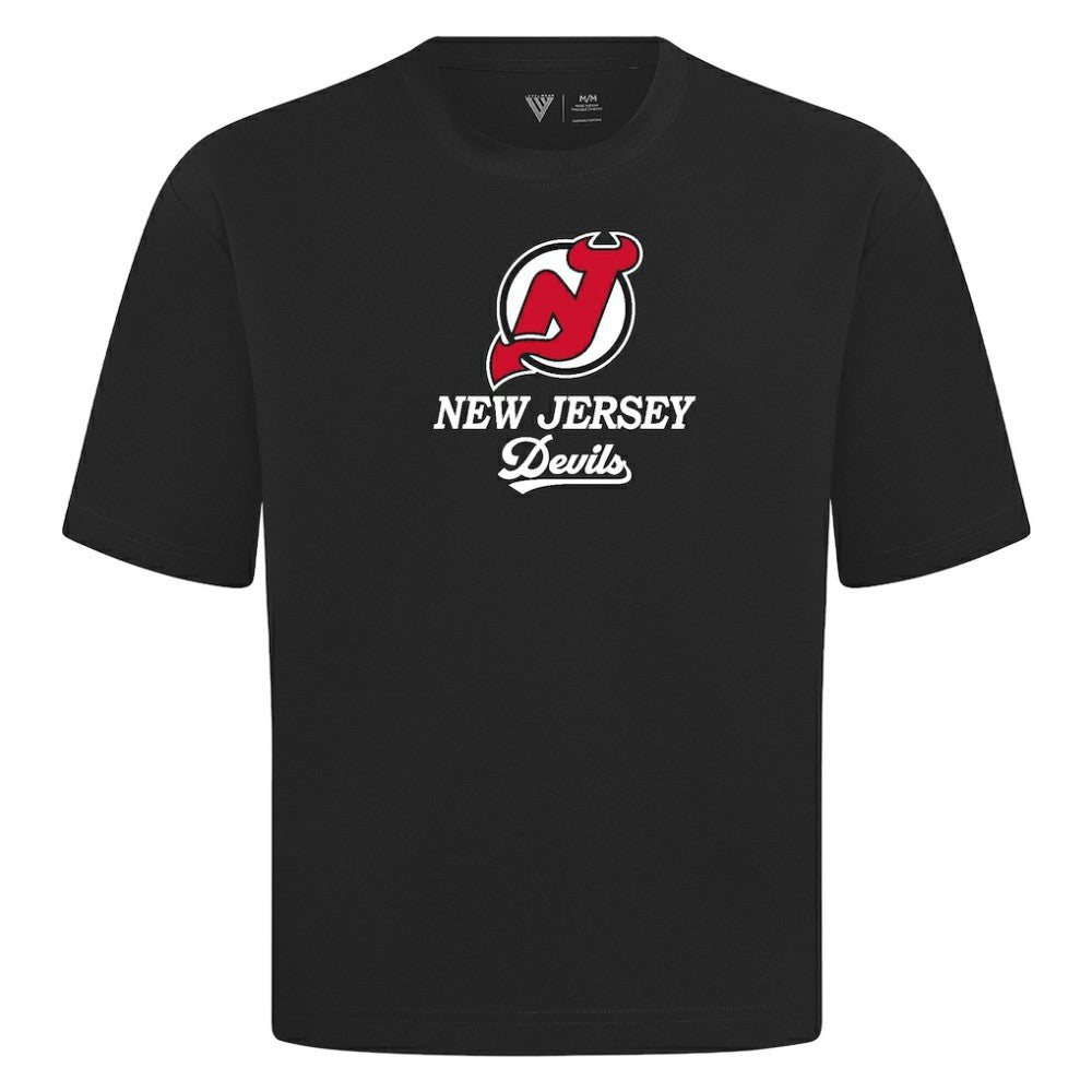 New Jersey Devils Levelwear Team Surge Luxe Signature Knit T-Shirt - Black | NHL discount