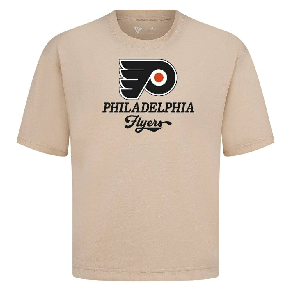 Philadelphia Flyers Levelwear Team Surge Luxe Signature Knit T-Shirt - Khaki | NHL near me
