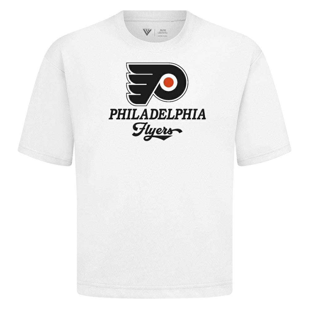 Philadelphia Flyers Levelwear Team Surge Luxe Signature Knit T-Shirt - White | NHL sale