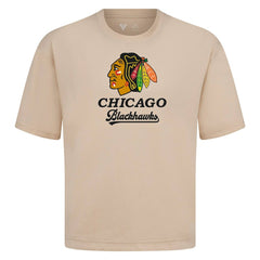 Chicago Blackhawks Levelwear Team Surge Luxe Signature Knit T-Shirt - Khaki | NHL near me