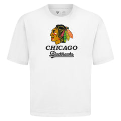 Chicago Blackhawks Levelwear Team Surge Luxe Signature Knit T-Shirt - White | NHL sale
