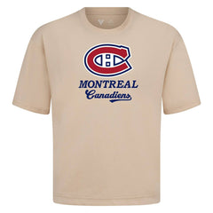 Montreal Canadiens Levelwear Team Surge Luxe Signature Knit T-Shirt - Khaki | NHL on sale