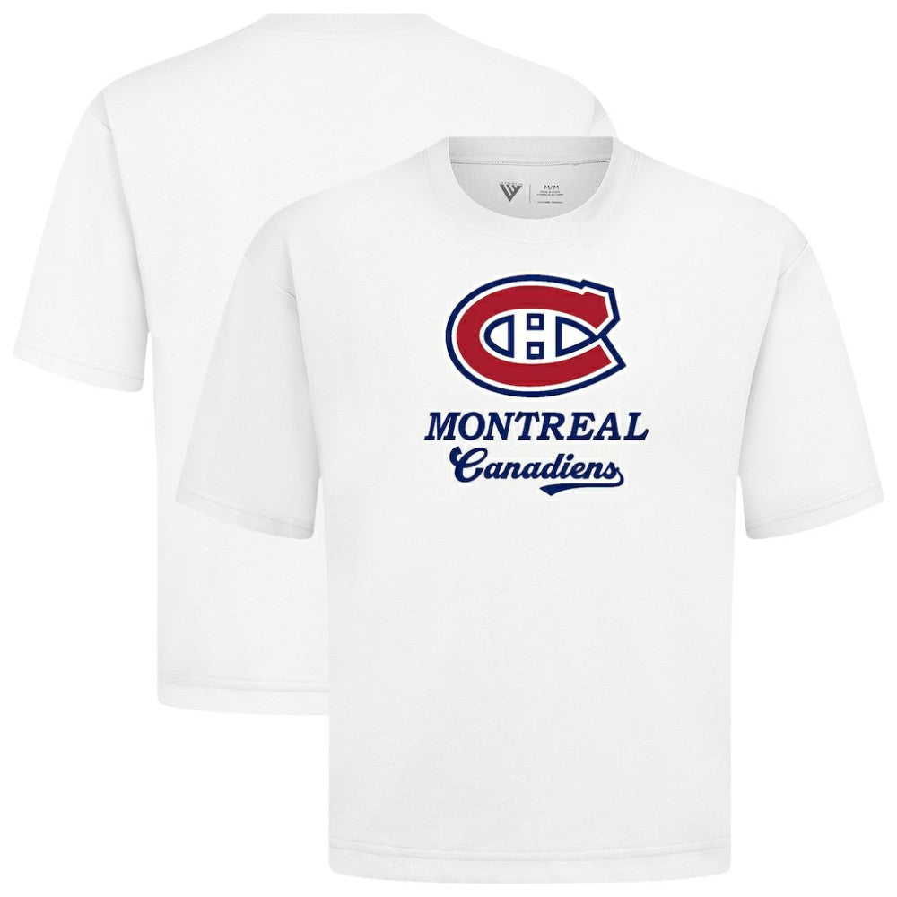 Montreal Canadiens Levelwear Team Surge Luxe Signature Knit T-Shirt - White | NHL online
