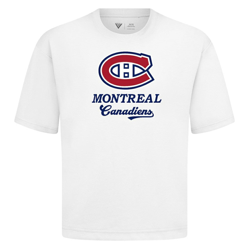 Montreal Canadiens Levelwear Team Surge Luxe Signature Knit T-Shirt - White | NHL online