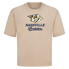 Nashville Predators Levelwear Team Surge Luxe Signature Knit T-Shirt - Khaki | NHL on sale