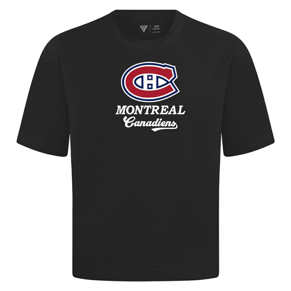Montreal Canadiens Levelwear Team Surge Luxe Signature Knit T-Shirt - Black | NHL Lifestyle