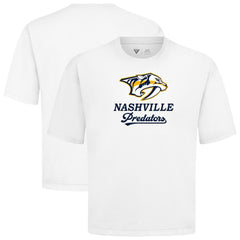 Nashville Predators Levelwear Team Surge Luxe Signature Knit T-Shirt - White | NHL Lifestyle