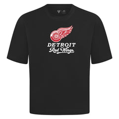 Detroit Red Wings Levelwear Team Surge Luxe Signature Knit T-Shirt - Black | NHL online