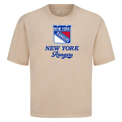 New York Rangers Levelwear Team Surge Luxe Signature Knit T-Shirt - Khaki | NHL near me