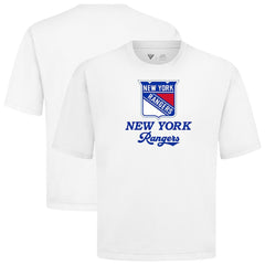 New York Rangers Levelwear Team Surge Luxe Signature Knit T-Shirt - White | NHL on sale