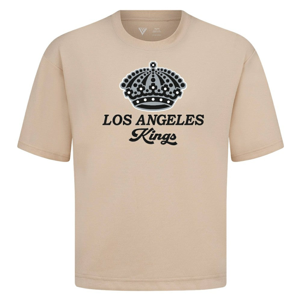 Los Angeles Kings Levelwear Team Surge Luxe Signature Knit T-Shirt - Khaki | NHL discount