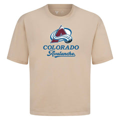 Colorado Avalanche Levelwear Team Surge Luxe Signature Knit T-Shirt - Khaki | NHL on sale