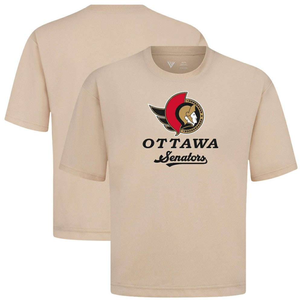 Ottawa Senators Levelwear Team Surge Luxe Signature Knit T-Shirt - Khaki | NHL discount