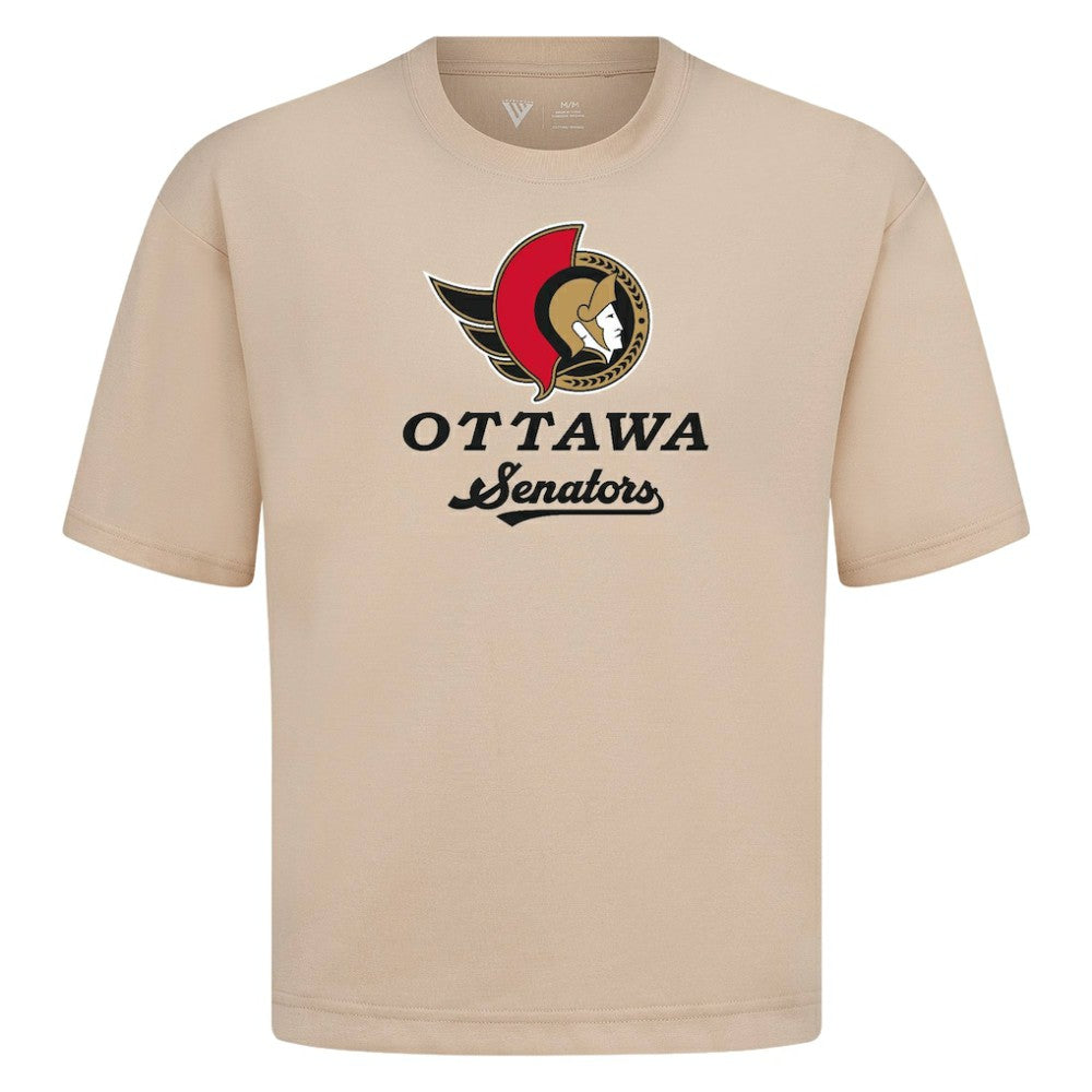 Ottawa Senators Levelwear Team Surge Luxe Signature Knit T-Shirt - Khaki | NHL discount