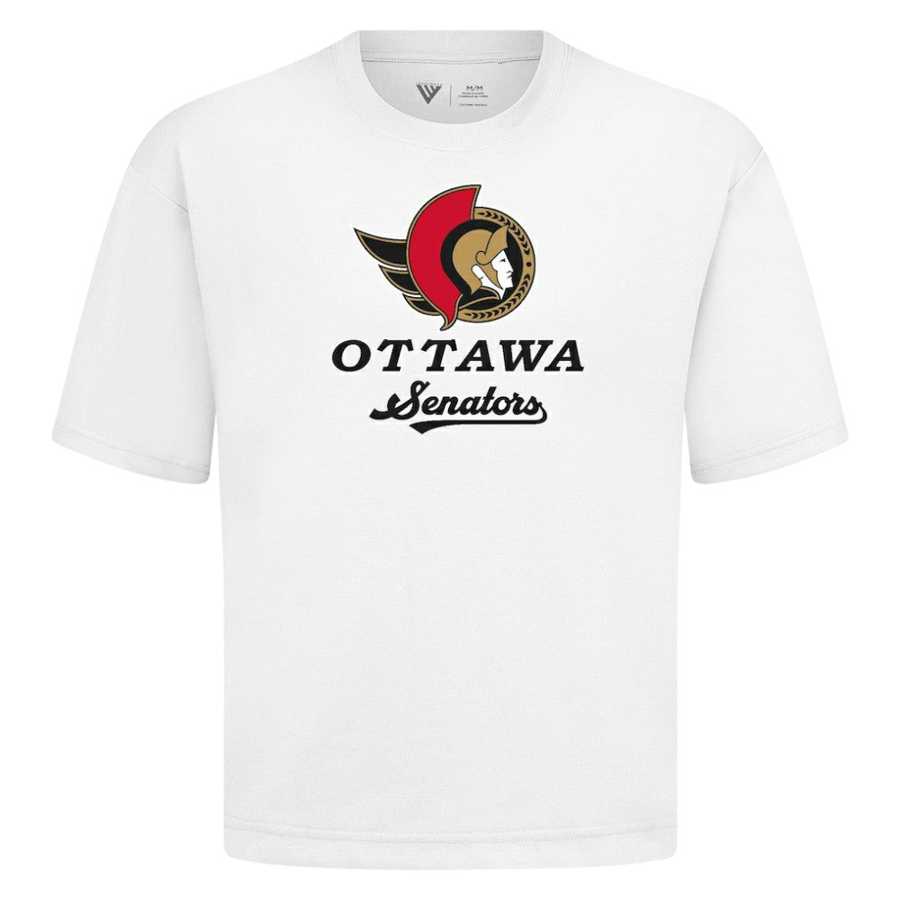 Ottawa Senators Levelwear Team Surge Luxe Signature Knit T-Shirt - White | NHL discount