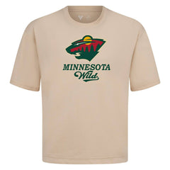 Minnesota Wild Levelwear Team Surge Luxe Signature Knit T-Shirt - Khaki | NHL Lifestyle