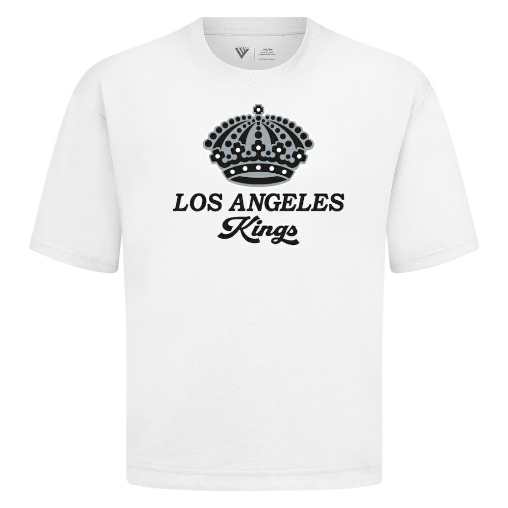 Los Angeles Kings Levelwear Team Surge Luxe Signature Knit T-Shirt - White | NHL Clearance