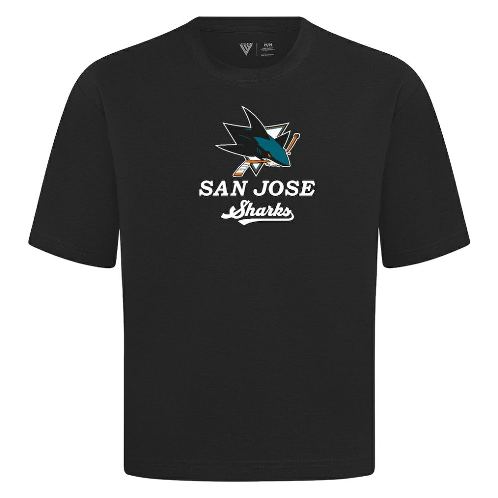 San Jose Sharks Levelwear Team Surge Luxe Signature Knit T-Shirt - Black | NHL discount
