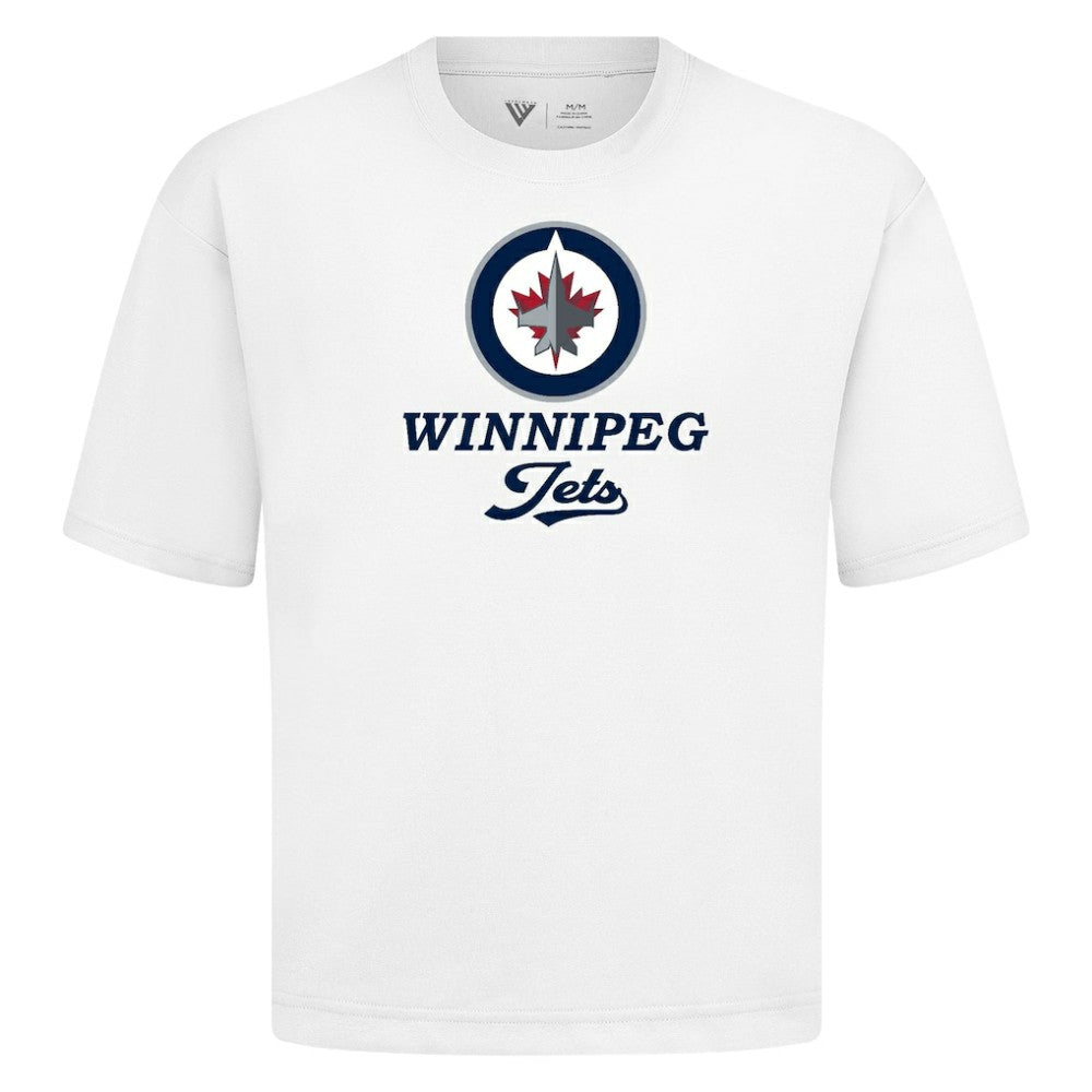 Winnipeg Jets Levelwear Team Surge Luxe Signature Knit T-Shirt - White | NHL on sale