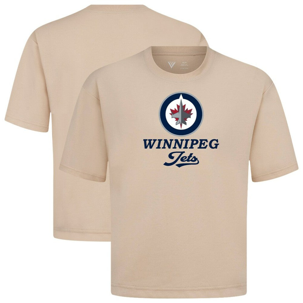 Winnipeg Jets Levelwear Team Surge Luxe Signature Knit T-Shirt - Khaki | NHL Clearance