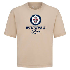 Winnipeg Jets Levelwear Team Surge Luxe Signature Knit T-Shirt - Khaki | NHL Clearance