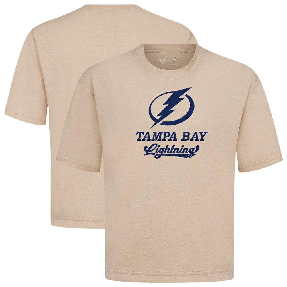 Tampa Bay Lightning Levelwear Team Surge Luxe Signature Knit T-Shirt - Khaki | NHL sale