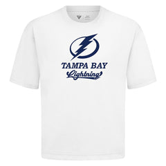 Tampa Bay Lightning Levelwear Team Surge Luxe Signature Knit T-Shirt - White | NHL Lifestyle