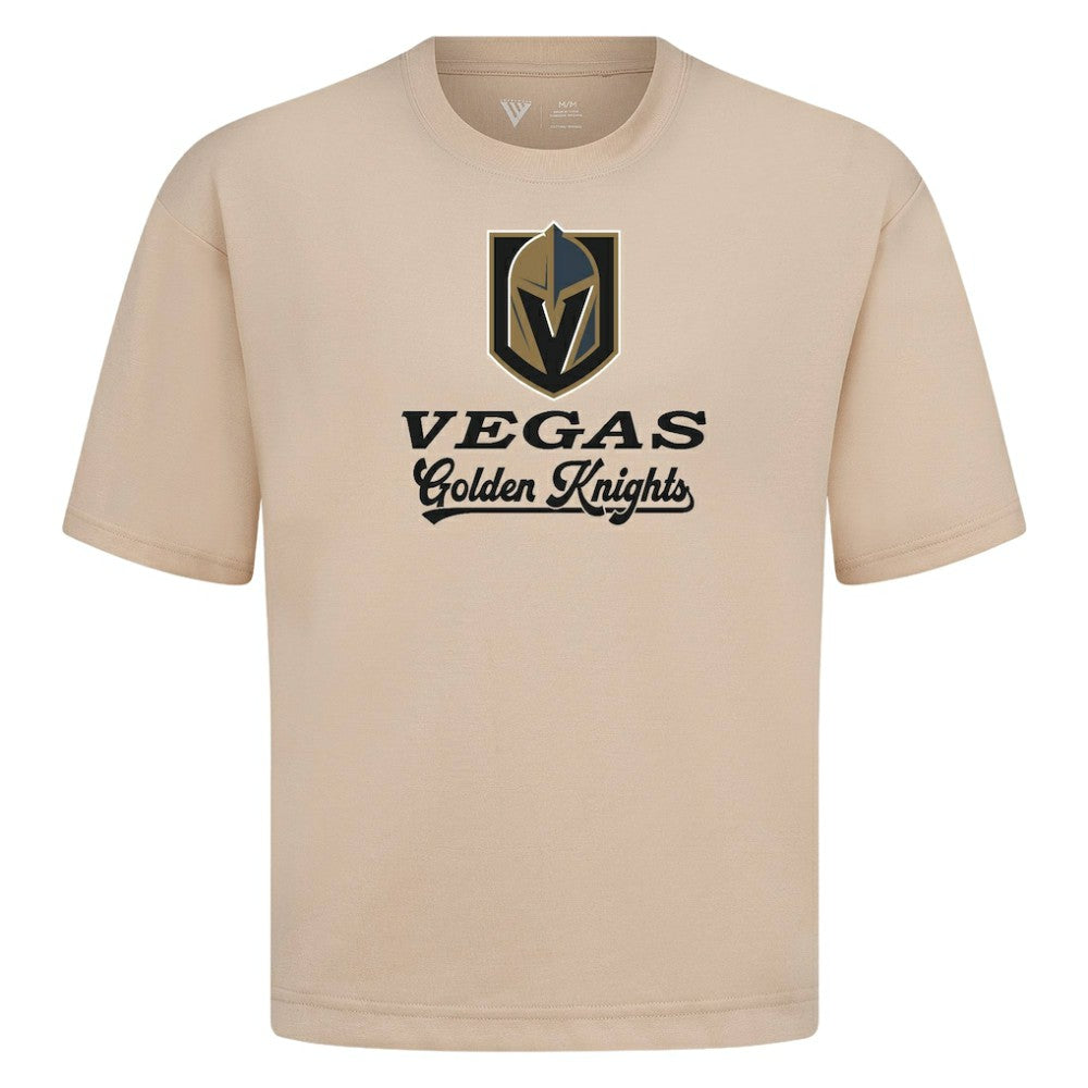 Vegas Golden Knights Levelwear Team Surge Luxe Signature Knit T-Shirt - Khaki | NHL sale