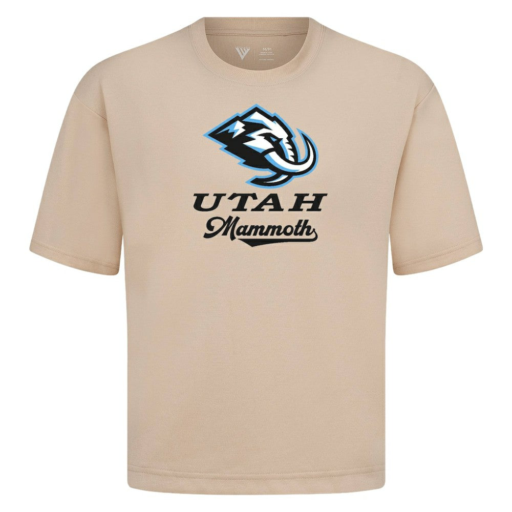 Utah Mammoth Levelwear Team Surge Luxe Signature Knit T-Shirt - Khaki | NHL discount