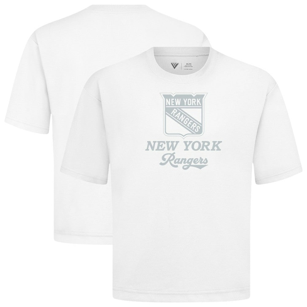 New York Rangers Levelwear Shadow Surge Luxe Signature Knit T-Shirt - White | NHL on sale