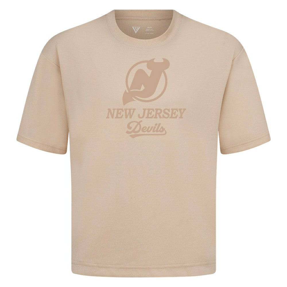 New Jersey Devils Levelwear Shadow Surge Luxe Signature Knit T-Shirt - Khaki | NHL near me