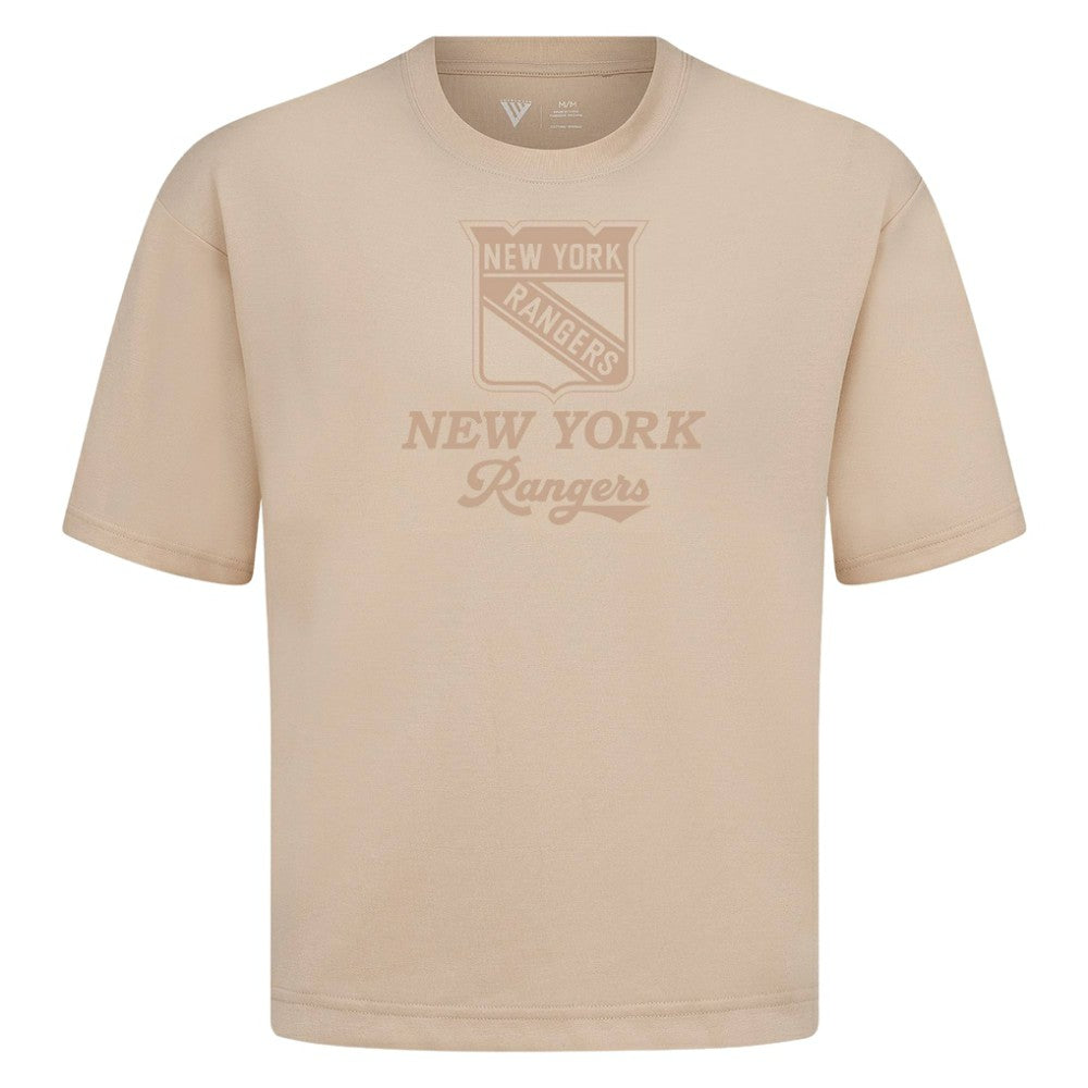 New York Rangers Levelwear Shadow Surge Luxe Signature Knit T-Shirt - Khaki | NHL near me