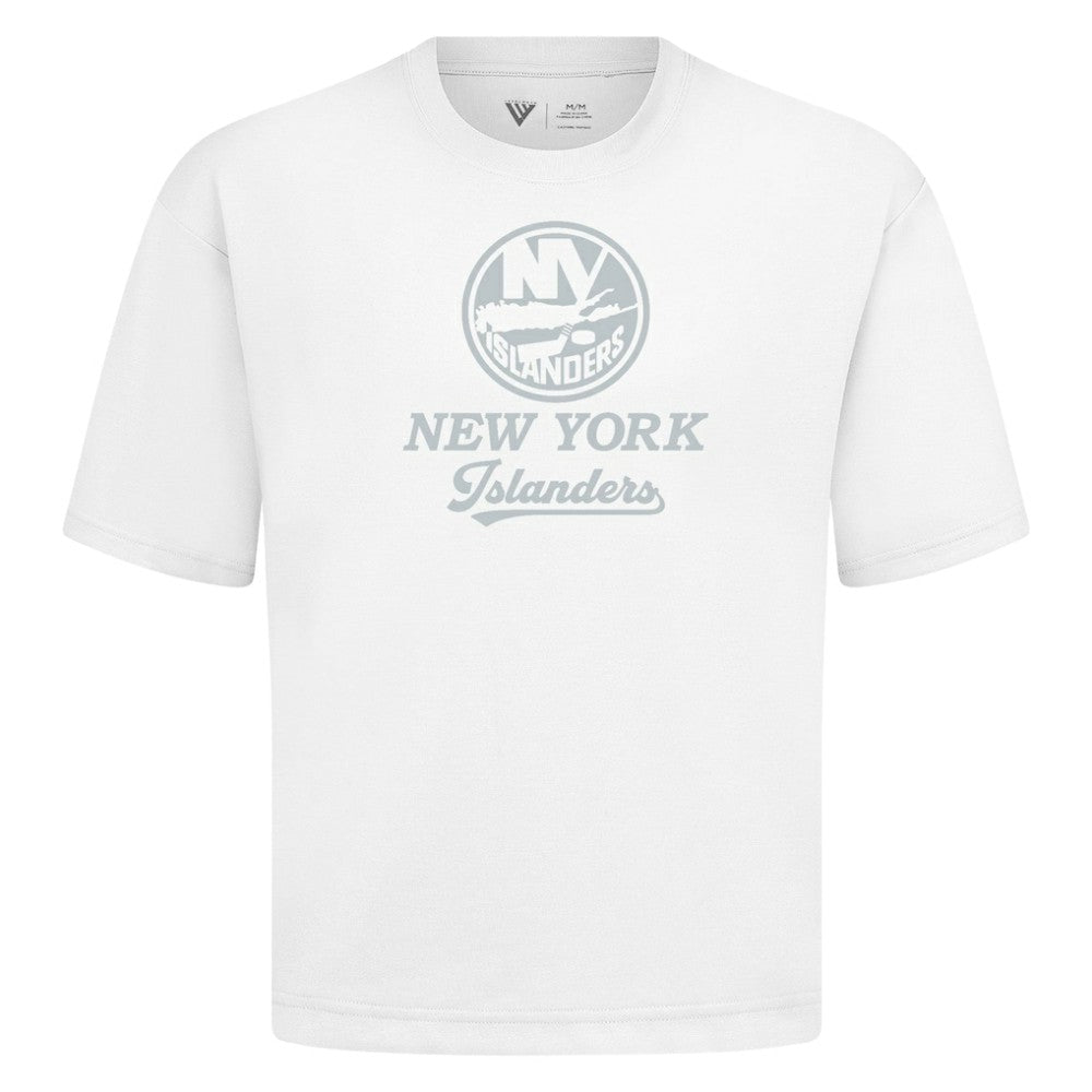 New York Islanders Levelwear Shadow Surge Luxe Signature Knit T-Shirt - White | NHL discount