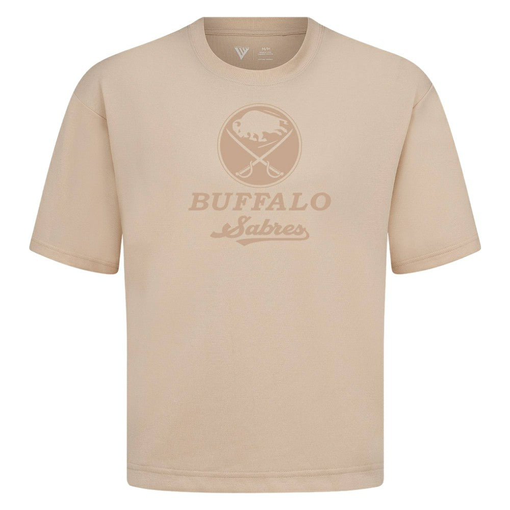 Buffalo Sabres Levelwear Shadow Surge Luxe Signature Knit T-Shirt - Khaki | NHL Lifestyle