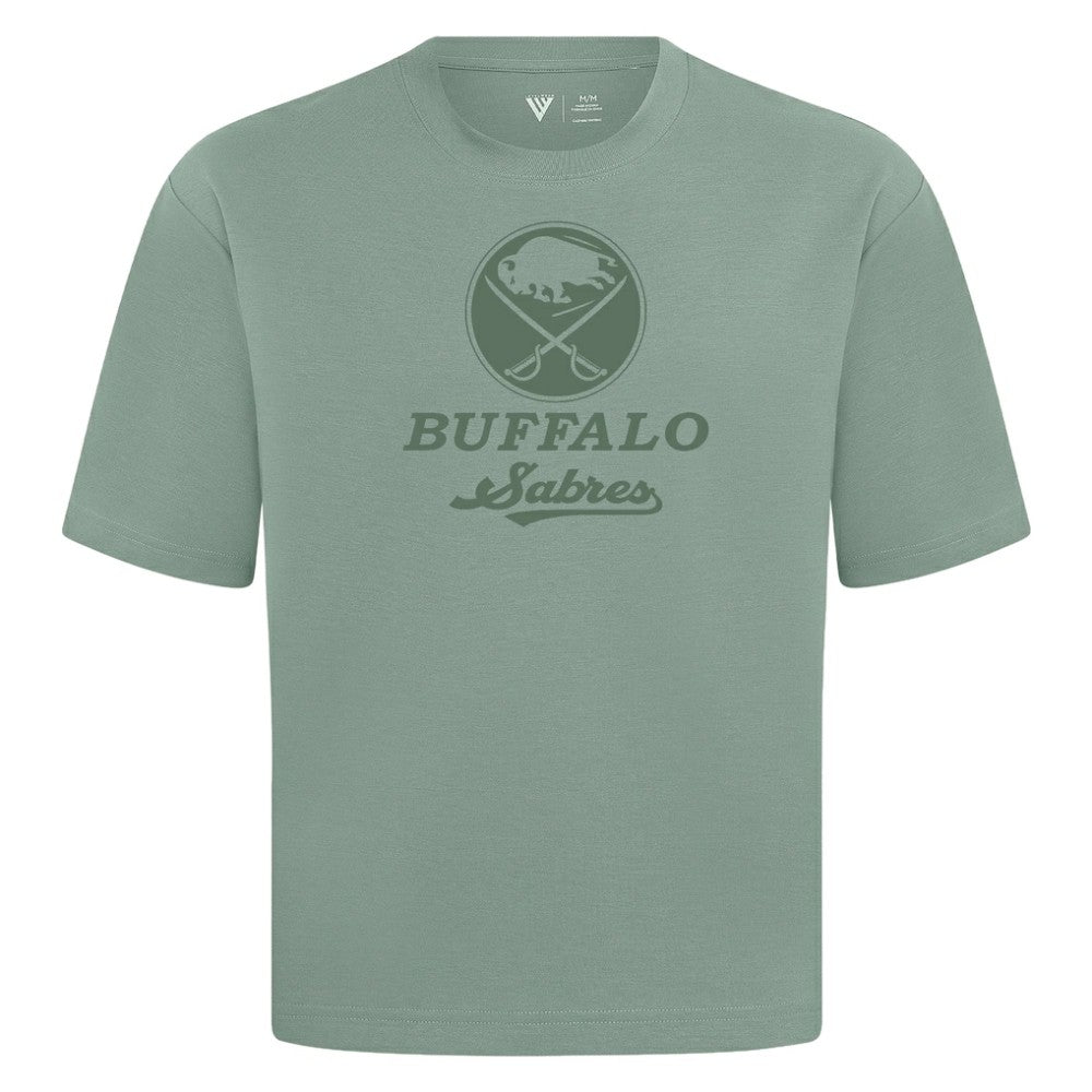 Buffalo Sabres Levelwear Shadow Surge Luxe Signature Knit T-Shirt - Green | NHL Clearance
