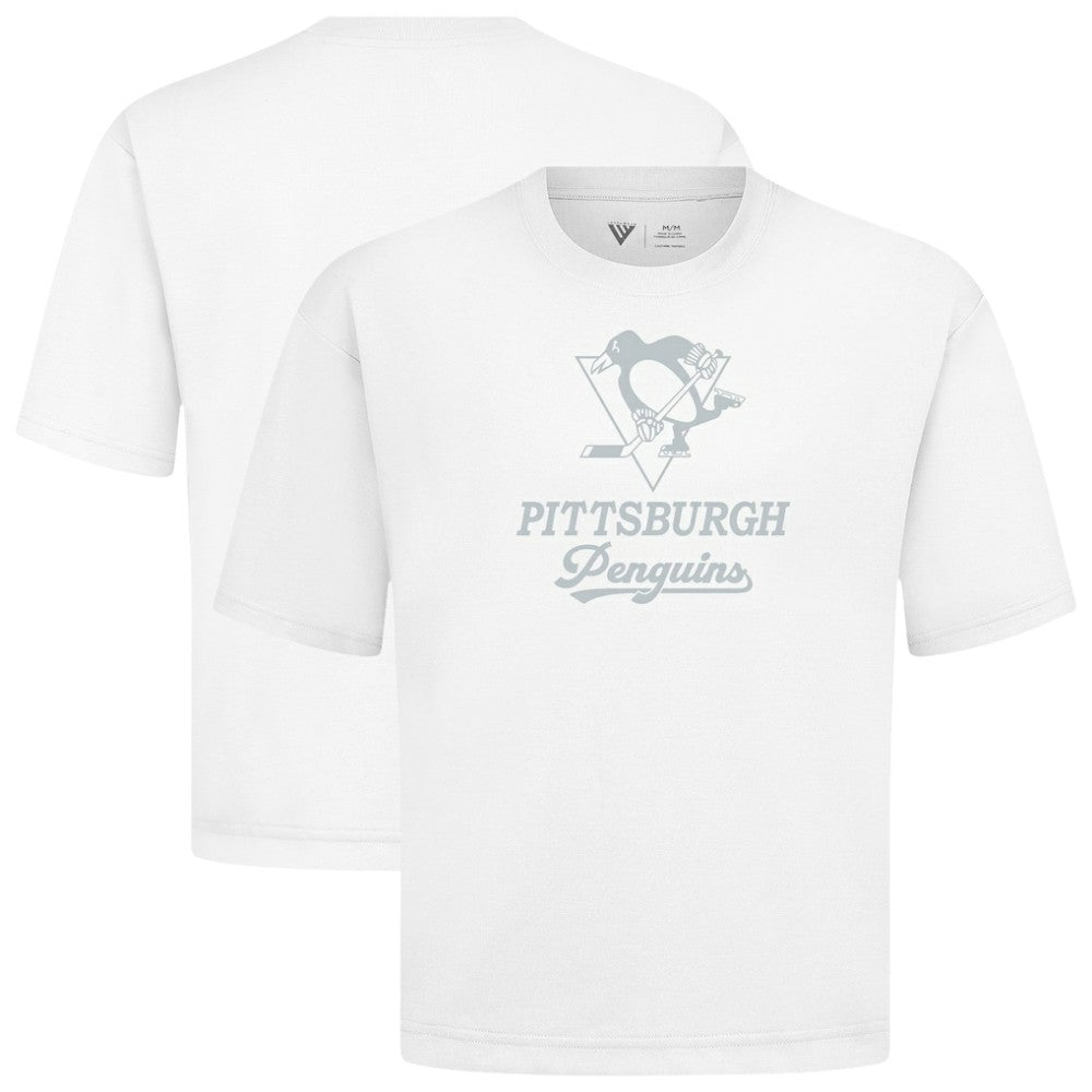 Pittsburgh Penguins Levelwear Shadow Surge Luxe Signature Knit T-Shirt - White | NHL discount