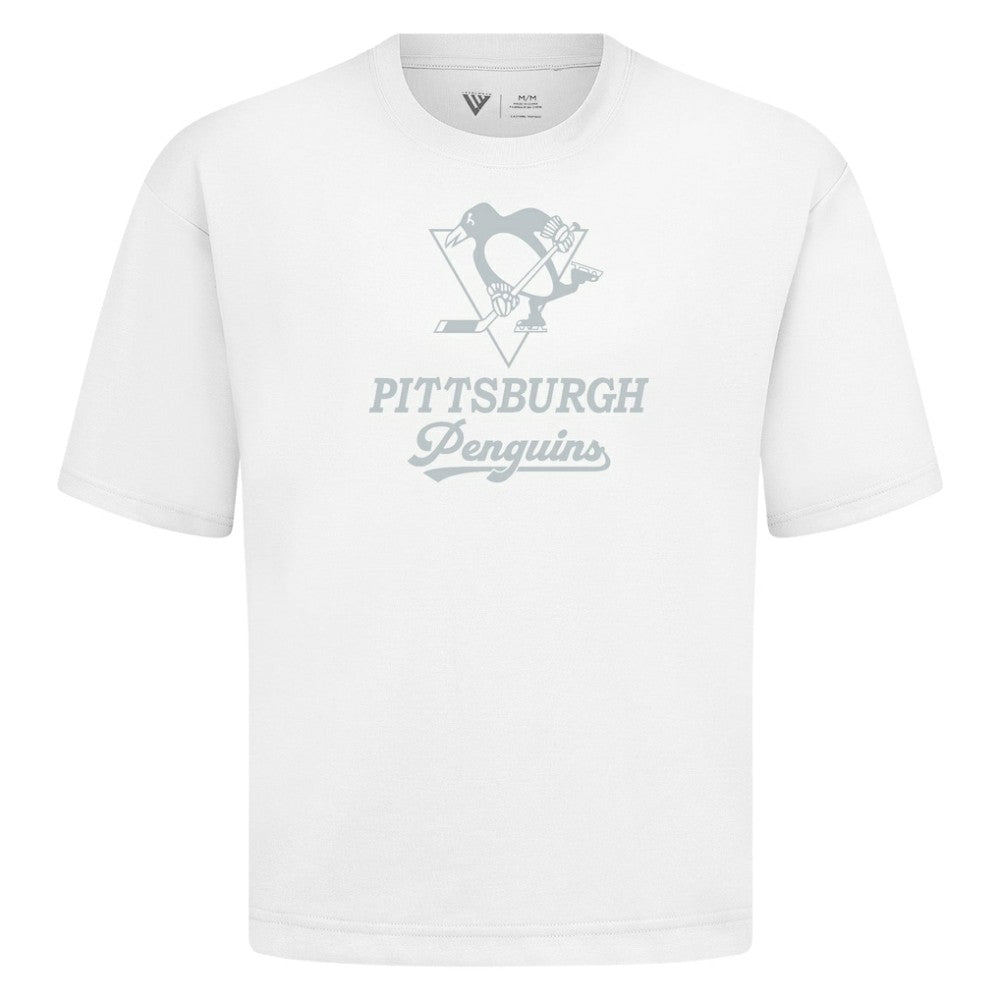 Pittsburgh Penguins Levelwear Shadow Surge Luxe Signature Knit T-Shirt - White | NHL discount