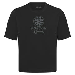 Boston Bruins Levelwear Shadow Surge Luxe Signature Knit T-Shirt - Black | NHL online