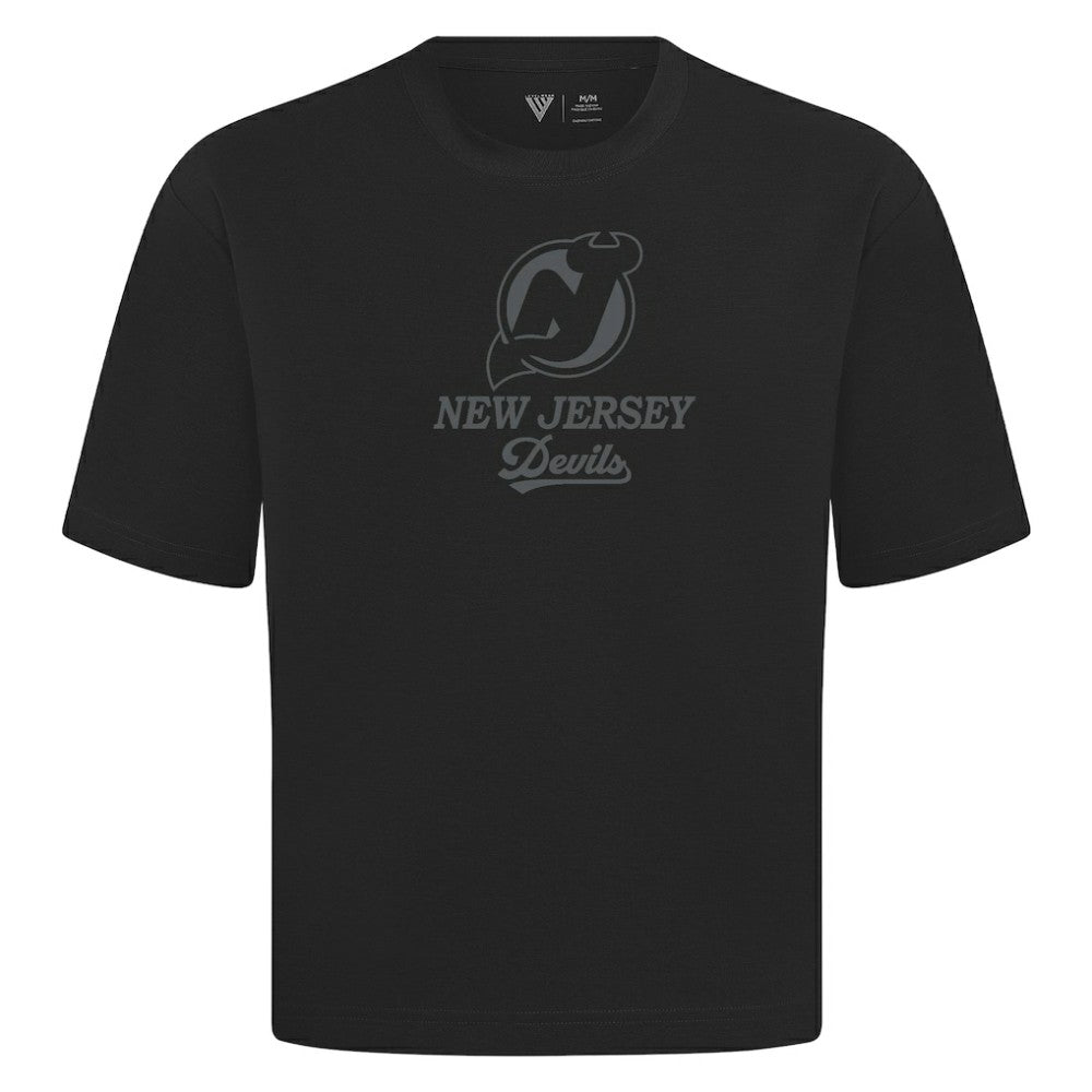 New Jersey Devils Levelwear Shadow Surge Luxe Signature Knit T-Shirt - Black | NHL sale