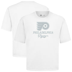 Philadelphia Flyers Levelwear Shadow Surge Luxe Signature Knit T-Shirt - White | NHL Lifestyle