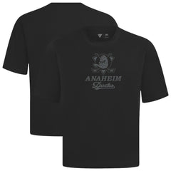 Anaheim Ducks Levelwear Shadow Surge Luxe Signature Knit T-Shirt - Black | NHL on sale