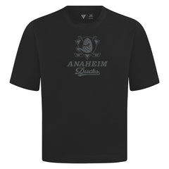 Anaheim Ducks Levelwear Shadow Surge Luxe Signature Knit T-Shirt - Black | NHL on sale