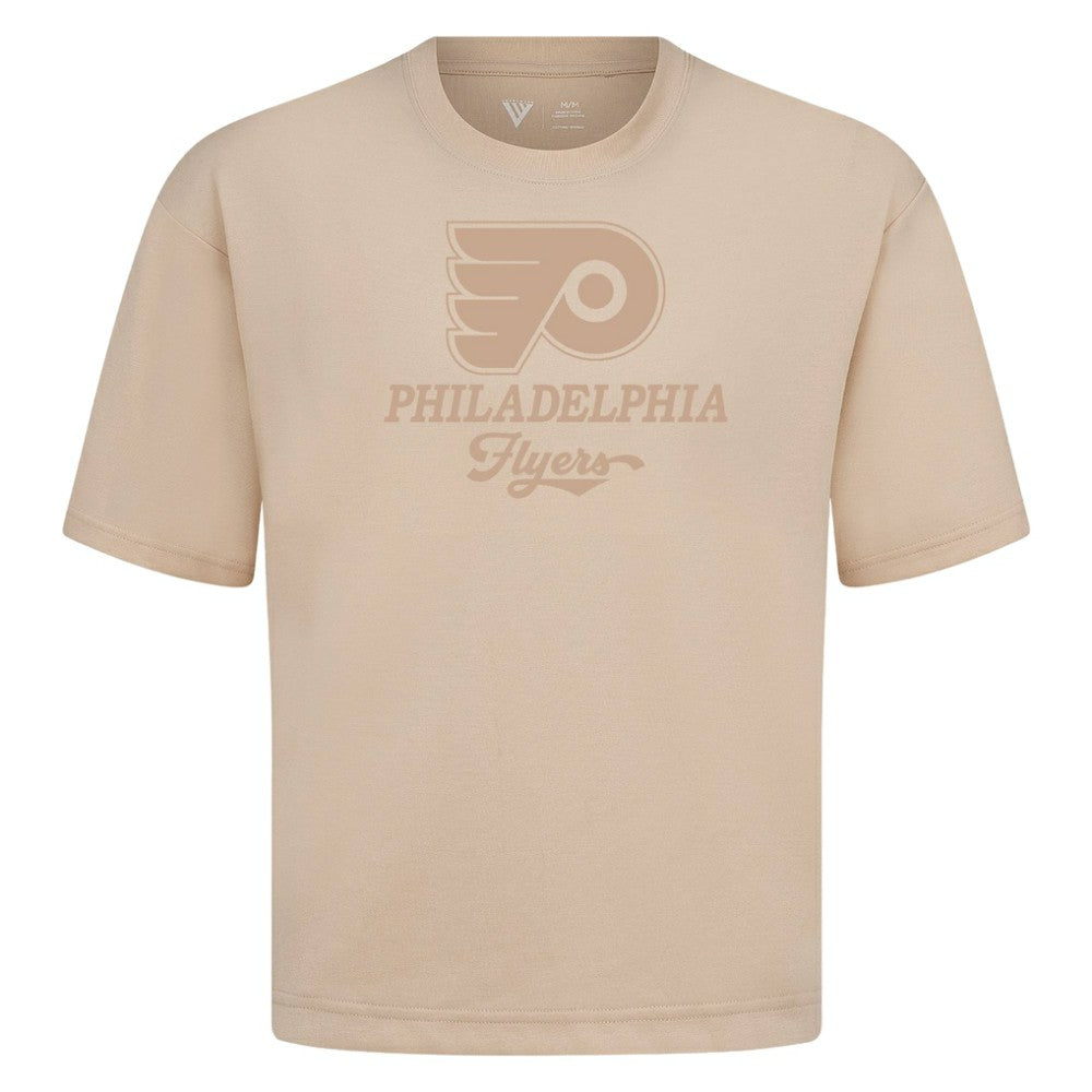 Philadelphia Flyers Levelwear Shadow Surge Luxe Signature Knit T-Shirt - Khaki | NHL Clearance