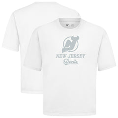 New Jersey Devils Levelwear Shadow Surge Luxe Signature Knit T-Shirt - White | NHL near me