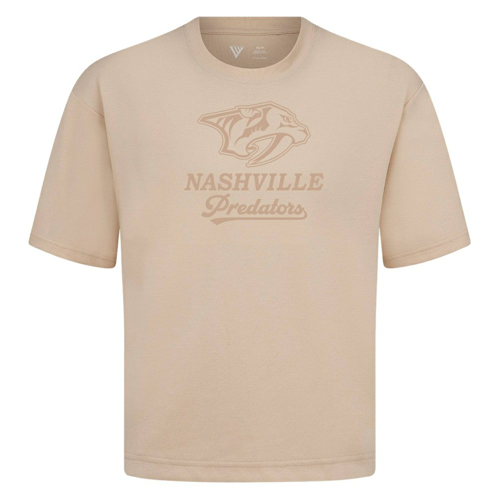 Nashville Predators Levelwear Shadow Surge Luxe Signature Knit T-Shirt - Khaki | NHL sale