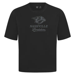 Nashville Predators Levelwear Shadow Surge Luxe Signature Knit T-Shirt - Black | NHL Lifestyle