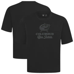 Columbus Blue Jackets Levelwear Shadow Surge Luxe Signature Knit T-Shirt - Black | NHL sale