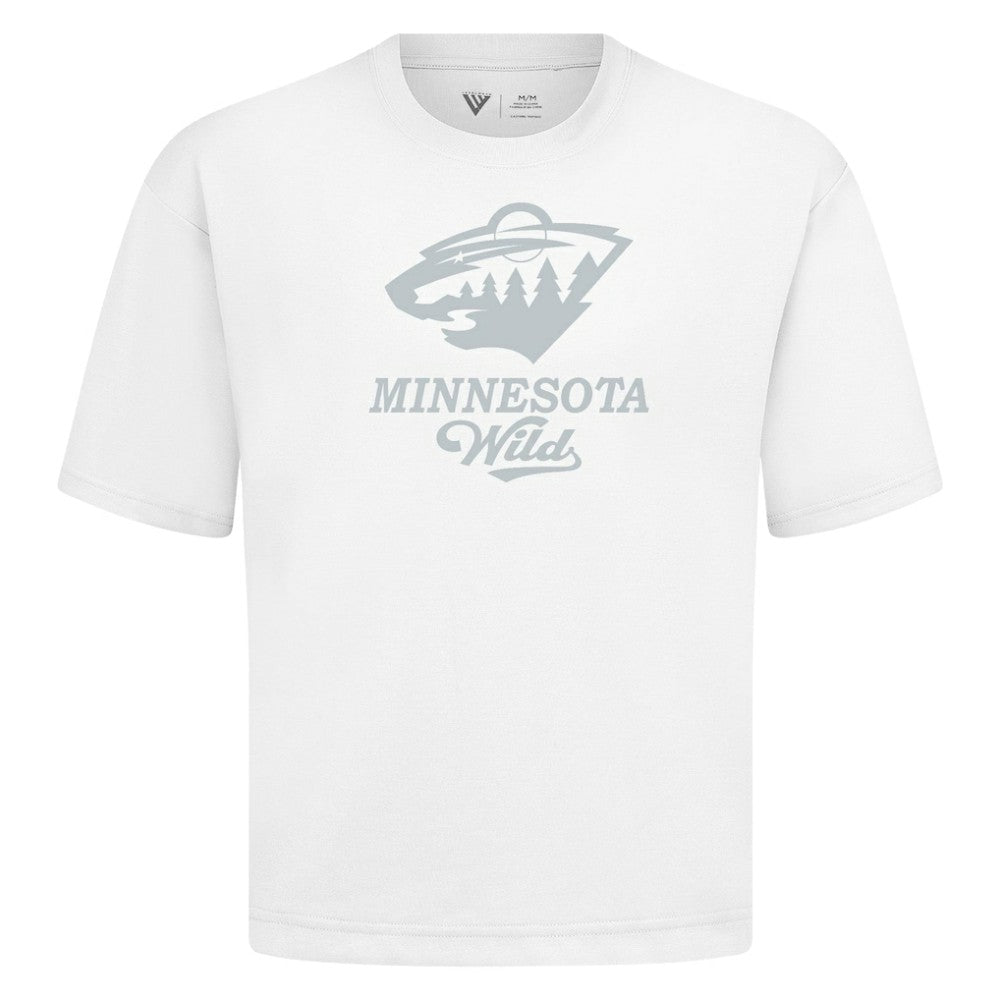 Minnesota Wild Levelwear Shadow Surge Luxe Signature Knit T-Shirt - White | NHL on sale