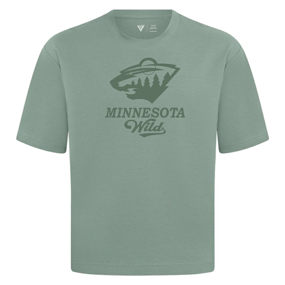 Minnesota Wild Levelwear Shadow Surge Luxe Signature Knit T-Shirt - Green | NHL Clearance